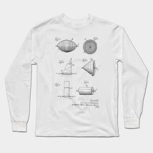 Appliance for Linear Bodies Vintage Patent Drawing Long Sleeve T-Shirt